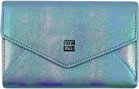 img 4 attached to 🌈 Holographic Iridescent Envelop Handbags & Wallets by RARITYUS: A Shimmering Fashion Must-Have