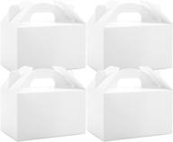 🎁 moretoes 48-pack white treat boxes: perfect party favor boxes for birthdays & showers! logo