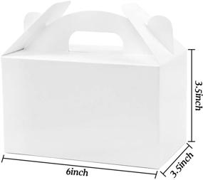 img 3 attached to 🎁 48 штук белых коробок Moretoes: идеальные подарочные коробки для вечеринок и вечеринок в честь рождения!