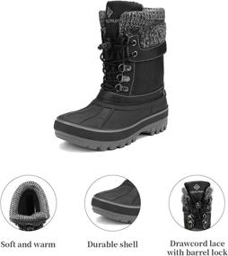 img 2 attached to DREAM PAIRS Insulated Waterproof KMONTE 1 Boys' Shoes : Boots