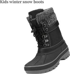 img 3 attached to DREAM PAIRS Insulated Waterproof KMONTE 1 Boys' Shoes : Boots