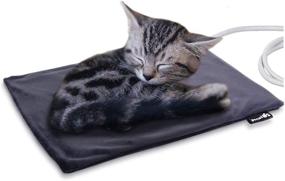 img 4 attached to 🔌 Pecute Pet Heating Pad: Safe, Electric, and Waterproof Mat to Keep Dogs and Cats Warm with Chew Resistant Cord