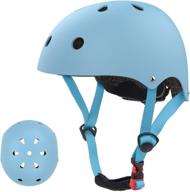 👶 adjustable kids helmet for skateboarding, roller skating, scooter, cycling - toddler bike helmet for kids youth aged 2-14 years old logo