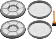 🧹 4-pack ez spares replacement filters for eureka airspeed upright vacuums, compatible with models as3001a, as3008a, as3011a, as3030a. motor filter 68657 designed for brushroll clean, suctionsea. replaces part number 091541 логотип