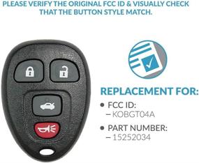 img 1 attached to Keyless2Go Replacement LaCrosse 15252034 KOBGT04A