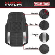 armor-tech all weather floor mats - heavy duty rubber liners for car, truck, suv &amp; van logo