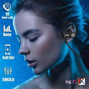 img 3 attached to 🎧 Vsidea U88 Bluetooth Wireless In-Ear Extra Bass Headset: IPX6 Waterproof Earphones, Noise Cancelling Mic, Stereo Sound - for Home Workout, Running, Sports (Black)