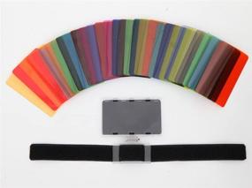 img 1 attached to 📸 Fomito Color Gel Filter Kit - 30 Pieces with Gels-Band, Reflector, Compatible with Canon, Nikon, Olympus, Pentax, Yongnuo, Neewer, Godox Speedlite