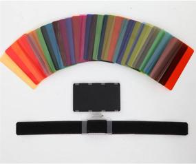 img 2 attached to 📸 Fomito Color Gel Filter Kit - 30 Pieces with Gels-Band, Reflector, Compatible with Canon, Nikon, Olympus, Pentax, Yongnuo, Neewer, Godox Speedlite