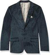 👦 boys' clothing and suits & sport coats: isaac mizrahi velvet blazer in black logo