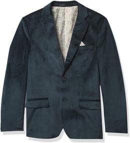 img 4 attached to 👦 Boys' Clothing and Suits & Sport Coats: Isaac Mizrahi Velvet Blazer in Black