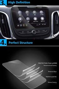 img 1 attached to 📱 Защитная пленка из закаленного стекла TTCR-II для экрана 8" - Chevrolet Malibu Premier (2016-2021), LS/RS (2019-2021), Equinox Premier (2018-2021), Volt LT/Premier (2016-2019) навигационного дисплея