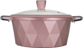 img 3 attached to 13-Piece Marble Non-Stick Cookware Set in Pink for Kitchen Stovetop