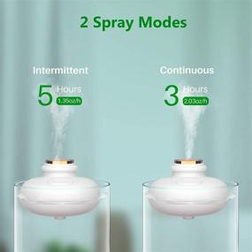 img 2 attached to Mini Cool Mist Humidifier - Portable Rechargeable Ultrasonic Air House Humidifiers - Adjustable Quiet Personal Travel Air Moisturizer for Home, Baby Room, Bedroom, and Desk (White)