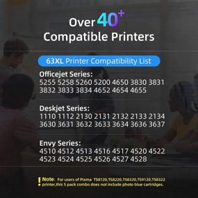 img 3 attached to 🖨️ FAcms Remanufactured Ink Cartridge Replacement for HP 63 63XL 63XL: Envy 4520 4512 4513 4516, OfficeJet 3830 5255 5258, DeskJet 1112 1110 3630 3632 3634 2130 2132 - 1 Black, 1 Tri-Color