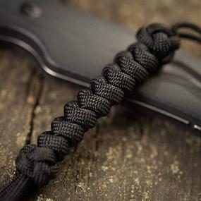 img 1 attached to 🐍 M-Tac Snake Skull Knife Lanyards with Beads - Premium Paracord Tactical Lanyards for Knives