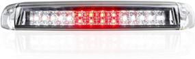 img 3 attached to 🚙 Enhanced Visibility: High Mount Waterproof Dual Row LED Third Brake Light for 1999-2006 Chevrolet Silverado/GMC Sierra GMT800 (Chrome Lens)
