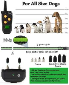 img 2 attached to 🐶 Meijienn Rechargeable Dog Training Collar with Remote Control - Vibration, Electric Shock, and Bark Control for Effective Behavior Training