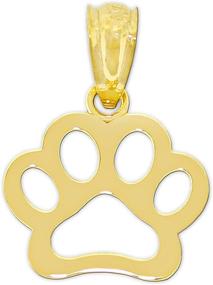 img 2 attached to Exquisite Karat Solid Yellow Women's Jewelry by Charm America: Elevate Your Style