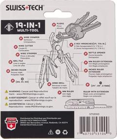 img 2 attached to 🔧 Swiss+Tech ST53100: Versatile Polished SS 19-in-1 Micro Pocket Multitool for Camping, Outdoors, and Hardware Needs