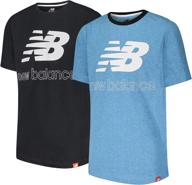 👕 new balance boys' t-shirt – 2 pack short sleeve active performance tee (little boy/big boy): top quality sports apparel for boys logo