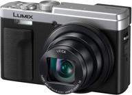 panasonic lumix zs80 digital camera, 20.3mp, 30x travel zoom lens (24-720mm), 4k video, 📷 optical image stabilizer, 3.0-inch display – point & shoot camera with lecia lens, silver (dc-zs80s), black logo