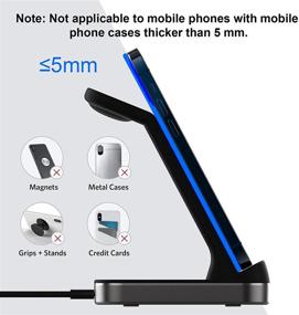 img 2 attached to Boaraino 3 in 1 Wireless Charging Station: Fast Charging for Apple Watch, Airpods, and iPhone/Samsung Galaxy