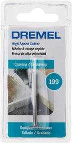 img 3 attached to 🔧 Dremel 199 Rotary Tool Carving Bit - Ideal for Wood, Plastic, and Soft Metals - Silver