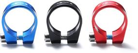 img 2 attached to Aluminum Alloy Bicycle Seat Post Clamp, available in 31.8mm and 34.9mm, Black/Red/Blue options