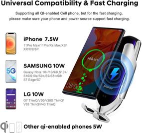 img 2 attached to Wireless Charging Auto Clamping Accessories Compatible