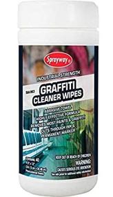 img 1 attached to 🧼 Sprayway Industrial Strength Cleaner Wipes - 40 Wipes per Tub | 1 Count, 40-Wipe Container