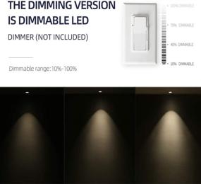 img 1 attached to Aisilan LED Dimmable Square Downlight: 7W Warm White Ceiling Spotlight with High CRI 93 - Perfect for Hallways, Corridors, Galleries, and More (MTD001B3K7WDIM)