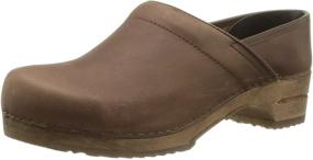 img 4 attached to 👞 Sanita Wood Jamie: Refined Closed Leather Clogs for Unparalleled Comfort