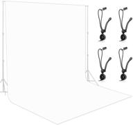 📸 lidlife 10x10ft polyester white photography backdrop background - wrinkle-resistant, includes 4 backdrop clips - chromakey white screen for video studio and photo shoots logo