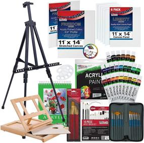 img 4 attached to Набор роскошных акриловых красок - US Art Supply, 72 предмета