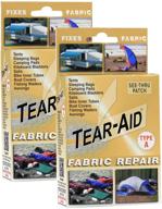 🧵 repair damaged fabrics efficiently with tear-aid fabric repair kit, gold box type a (2 pack) логотип