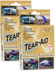 img 4 attached to 🧵 Repair Damaged Fabrics Efficiently with Tear-Aid Fabric Repair Kit, Gold Box Type A (2 Pack)