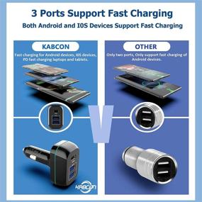 img 2 attached to ⚡️ Быстрая зарядка для автомобиля USB C Pd: 60 Вт 3-портовая быстрая зарядка для MacBook, iPad Pro, iPhone, Dell XPS13 и других устройств