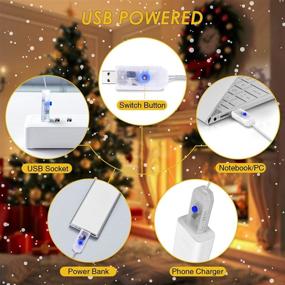 img 3 attached to 100 ft Plug-in Fairy Lights for Bedroom - Remote Control, 300 LEDs, 8 Scene Modes, Timer Option - USB Indoor Outdoor Decoration