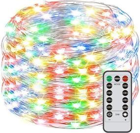 img 4 attached to 100 ft Plug-in Fairy Lights for Bedroom - Remote Control, 300 LEDs, 8 Scene Modes, Timer Option - USB Indoor Outdoor Decoration