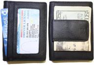 classic leather bifold wallet for secure money storage logo
