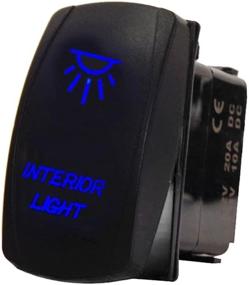 img 3 attached to ESUPPORT Car 12V 20A Light Button Rocker Toggle Switch Blue LED Interior Light 5Pin: Enhance Your Car's Interior Lighting with this Stylish and Easy-to-Use Toggle Switch!