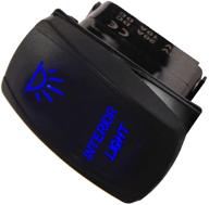 esupport car 12v 20a light button rocker toggle switch blue led interior light 5pin: enhance your car's interior lighting with this stylish and easy-to-use toggle switch! logo