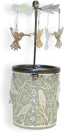 🕊️ enhance your décor with banberry designs silver spinning hummingbird candle holder logo