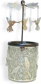 img 4 attached to 🕊️ Enhance Your Décor with BANBERRY DESIGNS Silver Spinning Hummingbird Candle Holder