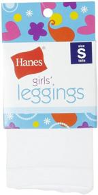img 1 attached to Стильные леггинсы Hanes для девочек в черном - идеально подходят для одежды крупных девочек.