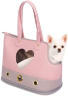 waterproof pet tote bag for cat and small dog - petshome dog carrier, pet carrier purse, dog handbag, foldable logo
