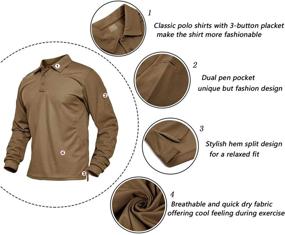 img 2 attached to Fishing Tagless Sleeve Tactical Military Men's Clothing: Tactical Shirts for Outdoor Enthusiasts