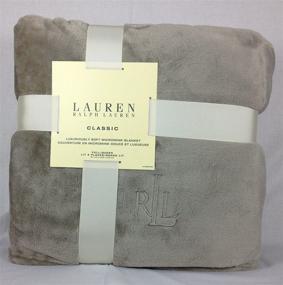 img 1 attached to Lauren Ralph Classic Micromink Blanket Bedding for Blankets & Throws