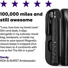 img 1 attached to 🧳 The Perfect Travel Companion: BURST Electric Toothbrush Travel Case in Black (Case Only)